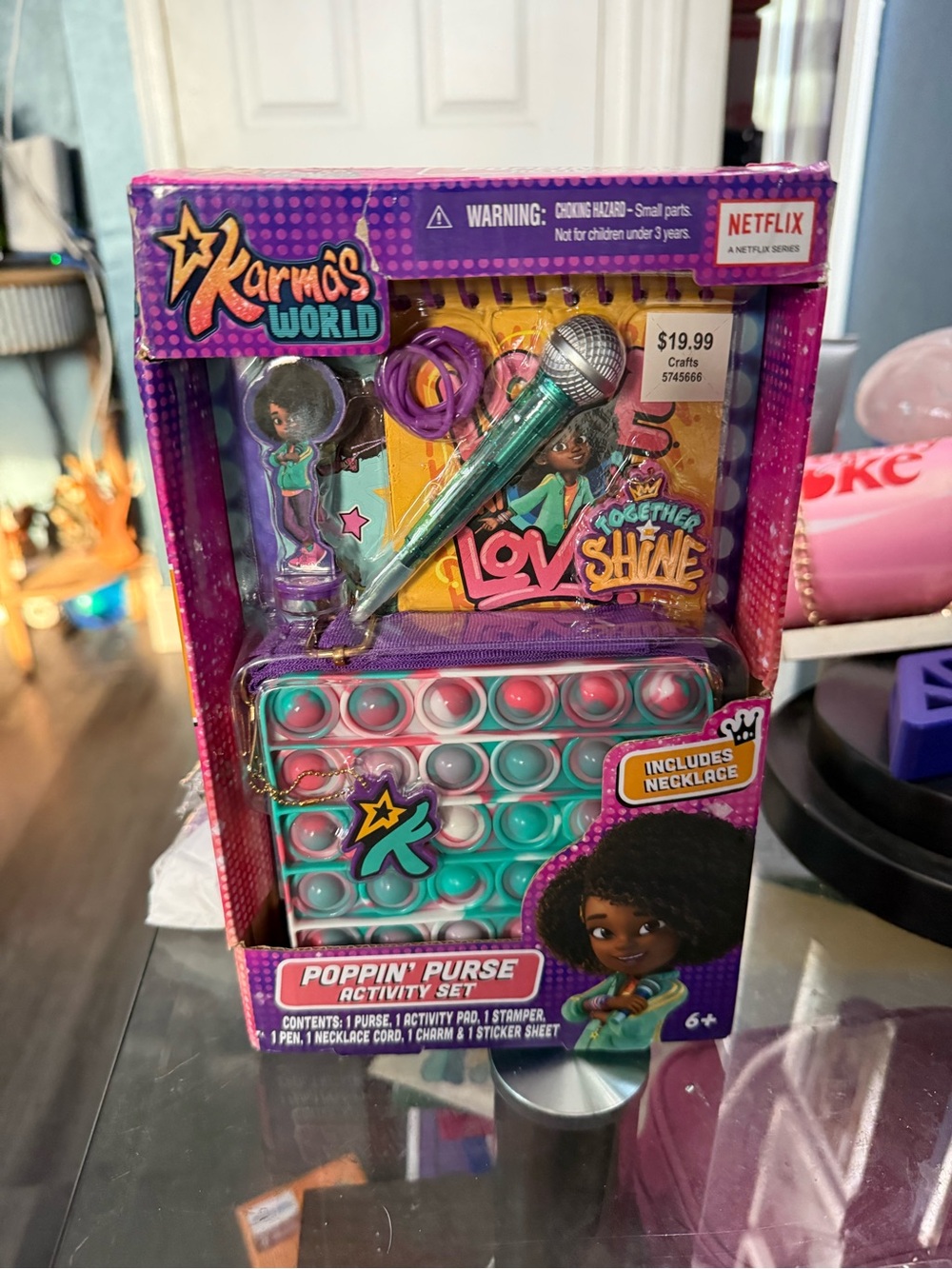 Karma’s World Poppin' Purse Activity Set - Includes Microphone & Necklace